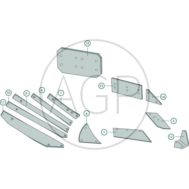 Klín plazu levé provedení pro Lemken
