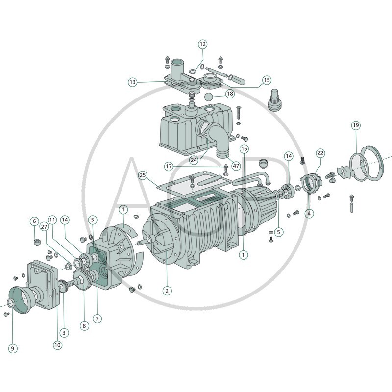 Lamela Jurop SE 10000 a B&P Star 60 z tvrzené tkaniny 2082 vývěvy na fekál