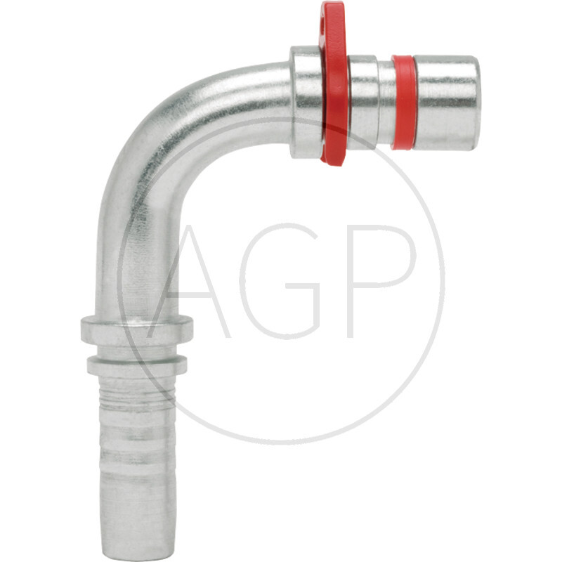 WEO-Lisovací vsuvka 90° 1/4 (10 mm); Přípoj hadice 1/4