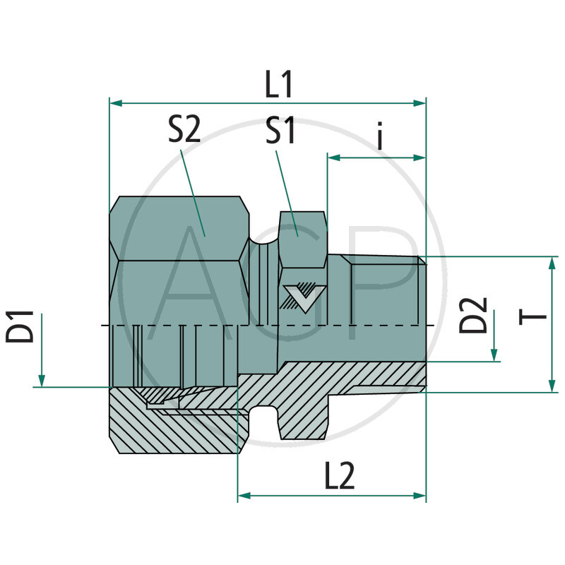 GEV 18 L- M22x1,5 kuž. VA