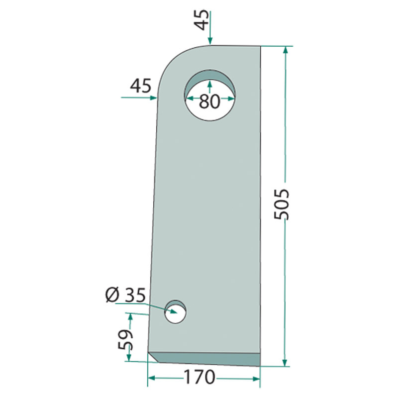 Sada upínání k navaření na nářadí pro teleskopické manipulátory Manitou