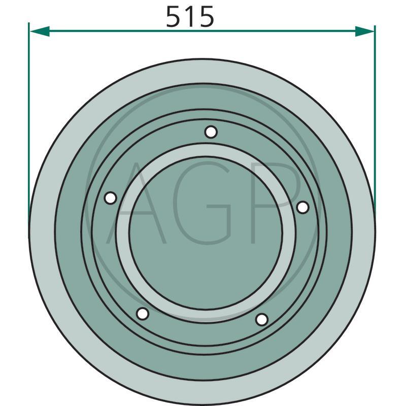 Kluzný talíř žacího stroje Taarup, na typy 1126F