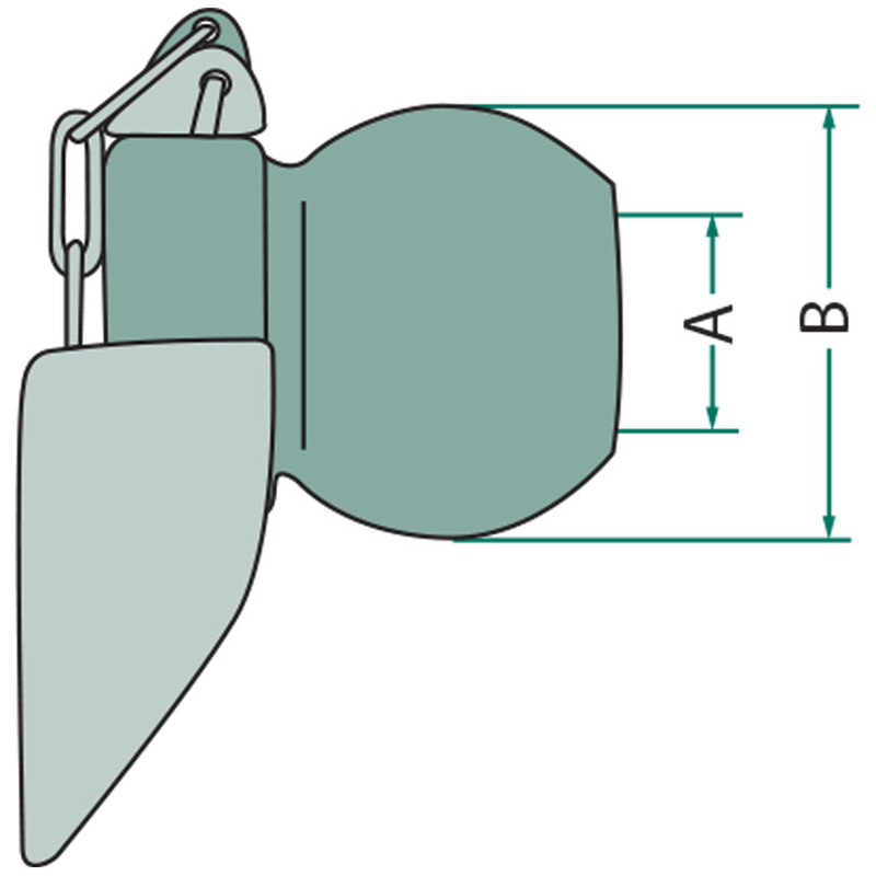 Koule s límcem průměru 28 mm kat. 2-2 do spodních ramen hydrauliky tříbodového závěsu traktoru