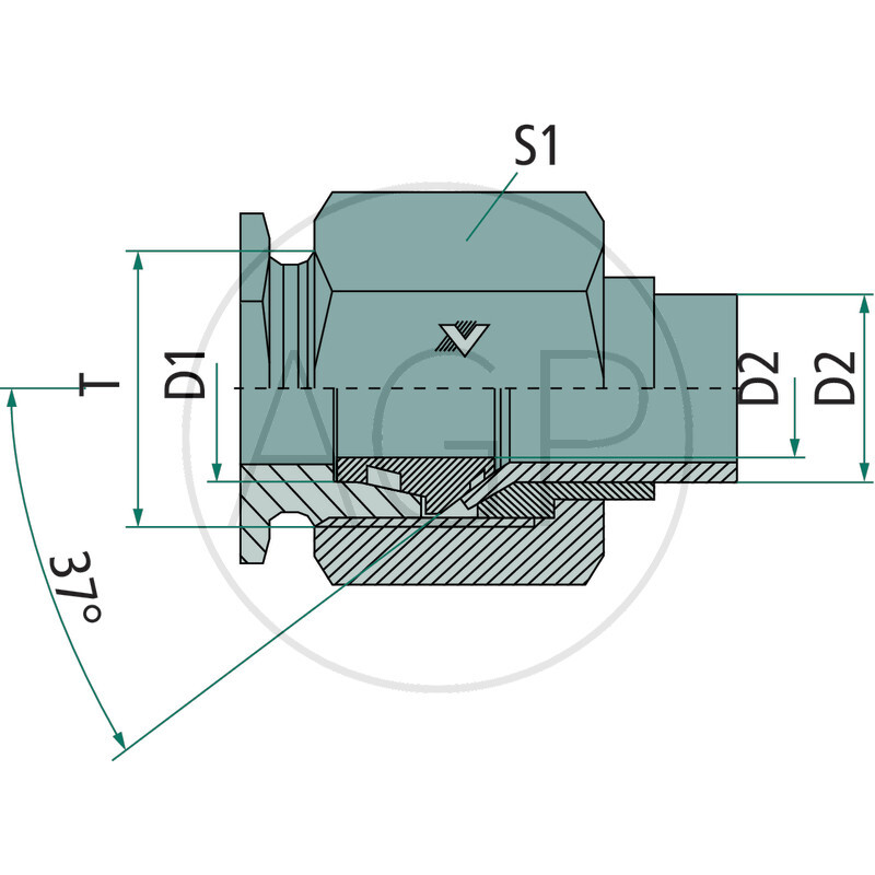 BO-SET 22 L- VA Trubkové šroubení