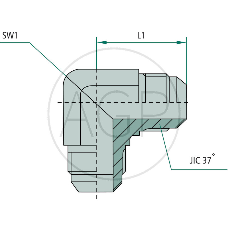 WA 1/2 M-JIC x 1/2 M-JIC