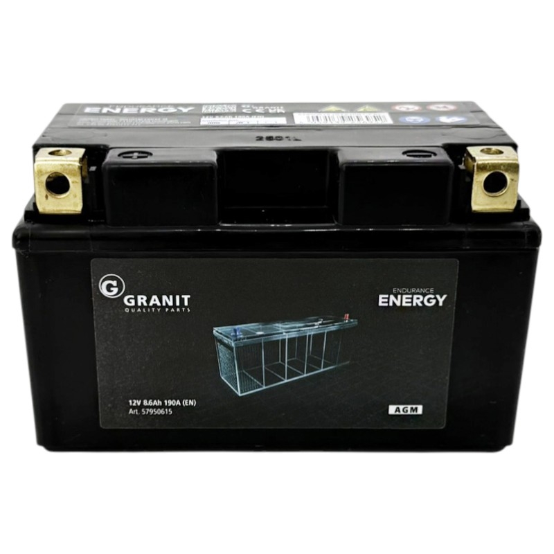 AGM baterie 12V kapacitě 8,6Ah bezúdržbová se startovacím proudem 190 A