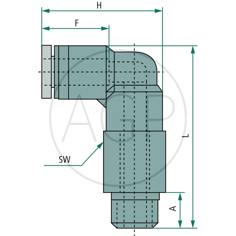 B-WEdlk-6-1/8-KU Úhlové šroubení
