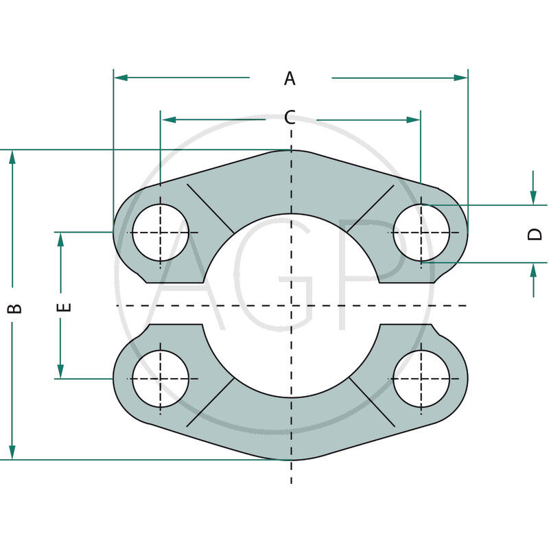 SAE Přirubová polovina 3000 - 3/4