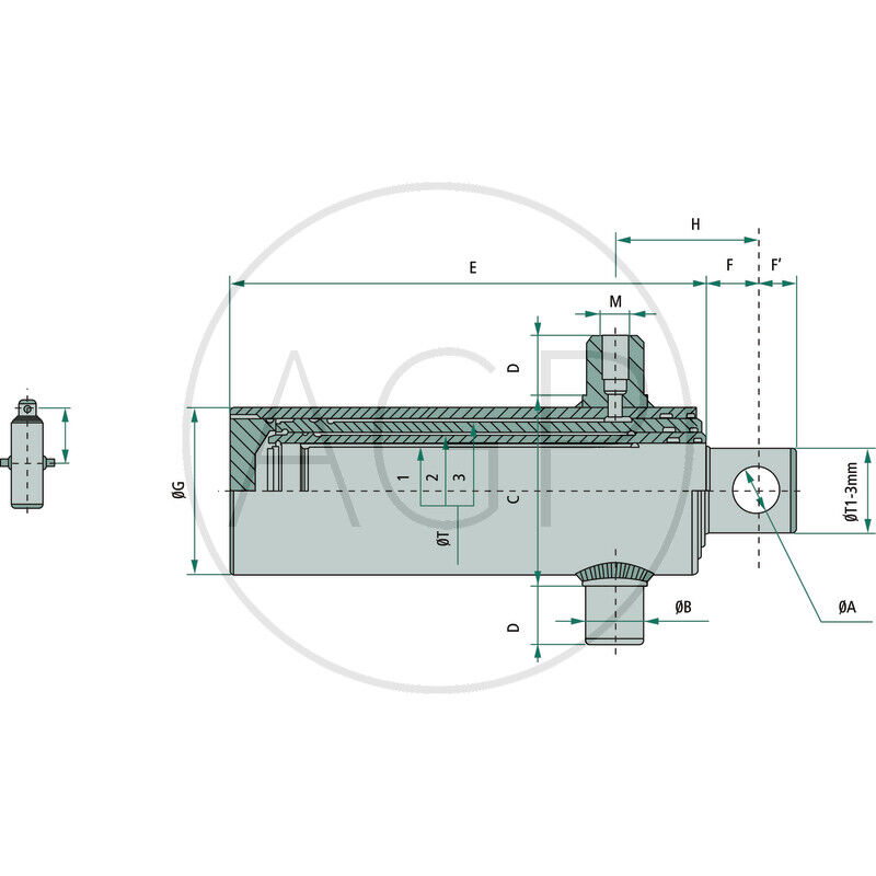 Teleskopický válec .-AM-88-107-126-147-170-H2035