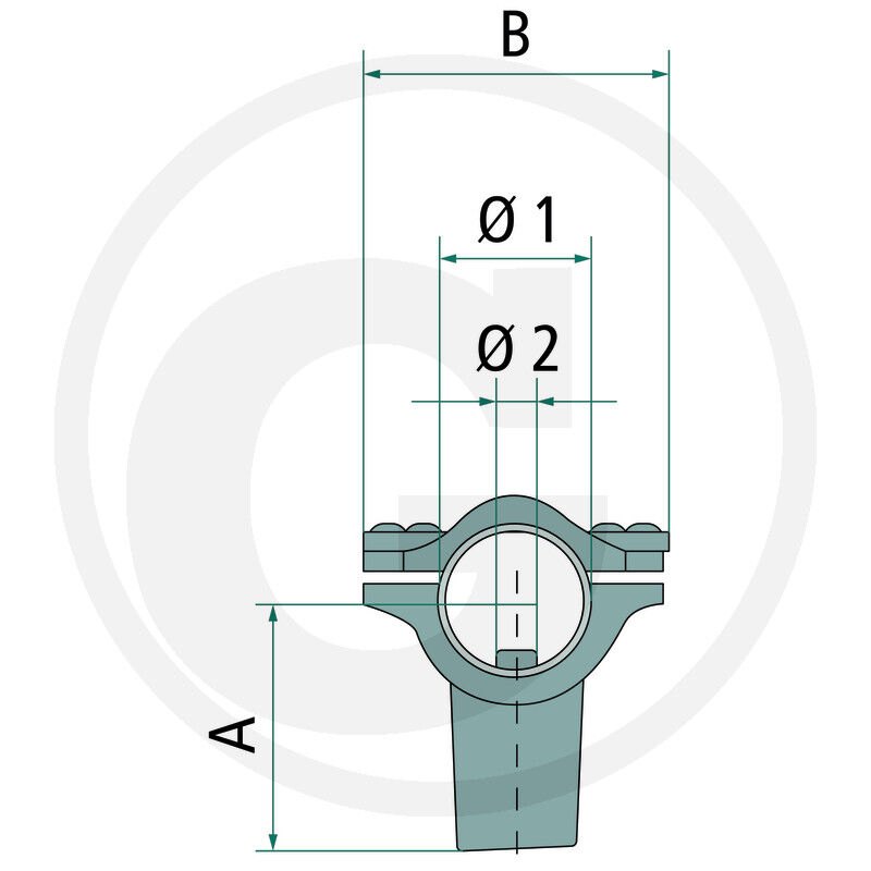 Braglia montážní objímka, 50 bar