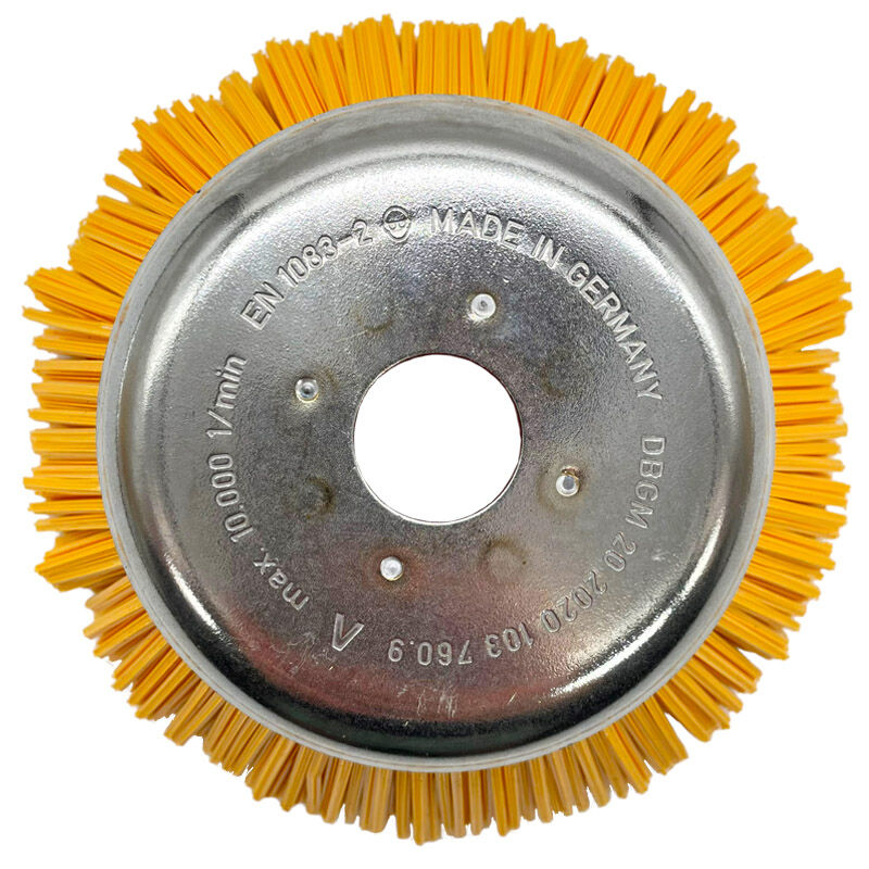 Plastový kartáč PBT na plevel pro křovinořez o vnějším průměru 210 mm a otvorem 25,4 mm