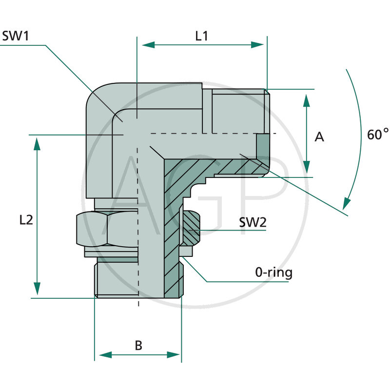 WAE 1 M-BSP x 3/4 M-BSP