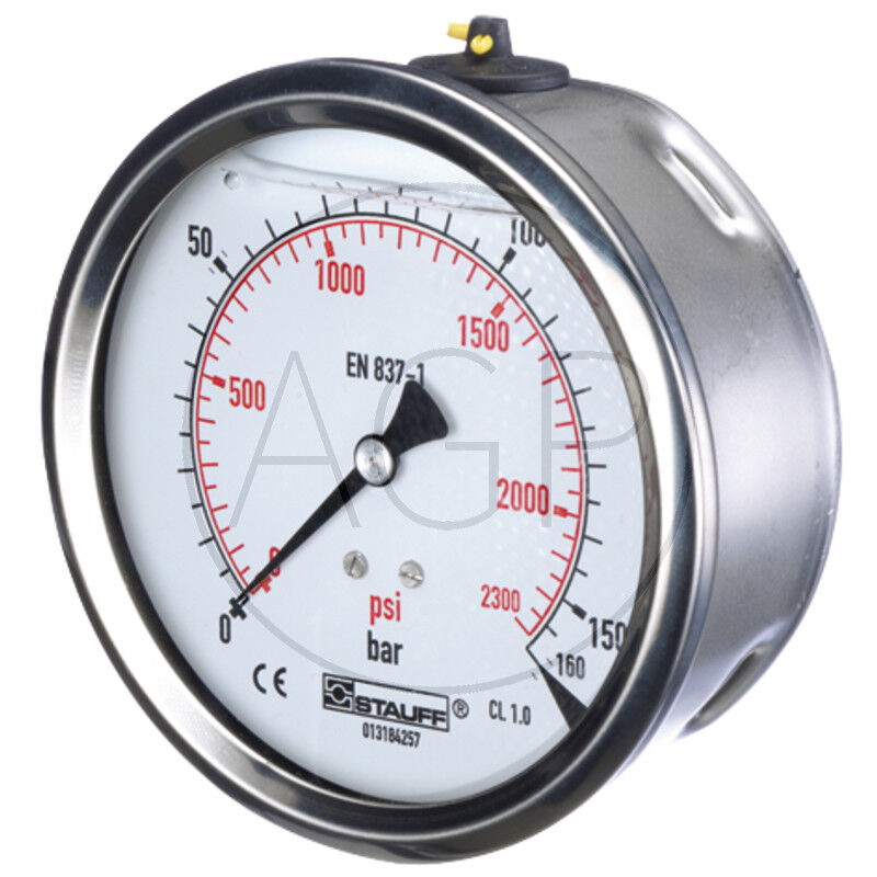 Manometr 600 bar o průměru 100mm-1/2