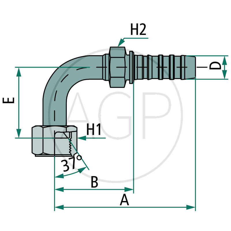 PNB 20 DKJ 1 5/16 90°M