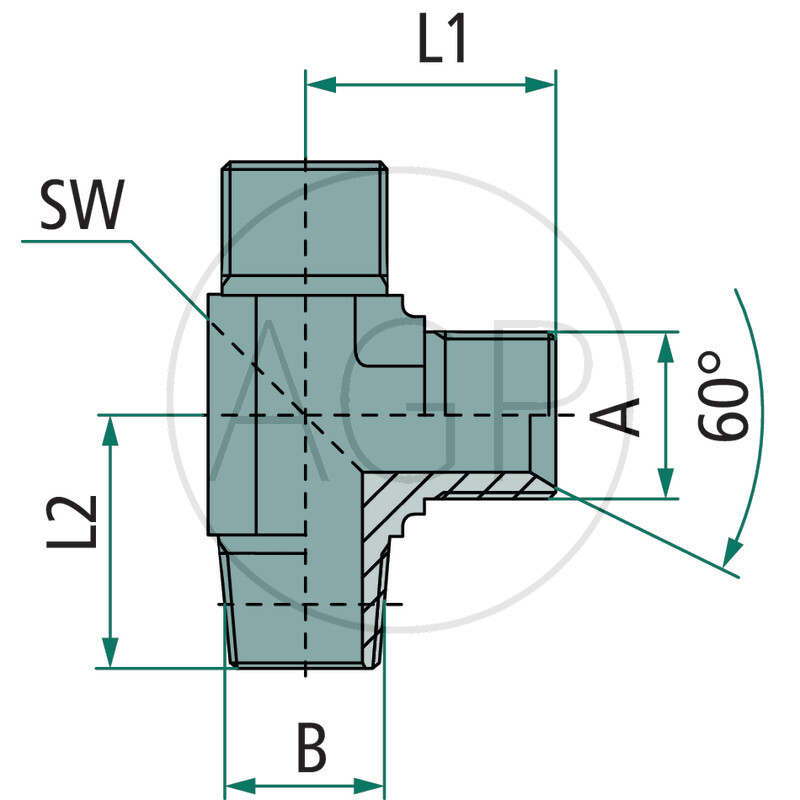 LA 3/4 M-BSP x 3/4 M-NPT