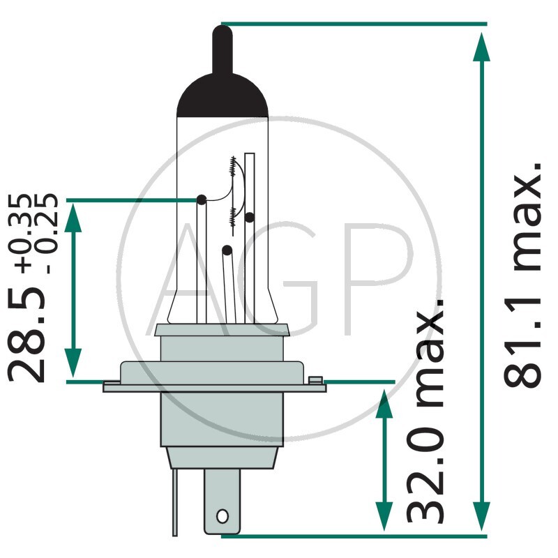 Philips Halogenová žárovka H4 pro hlavní světlomety