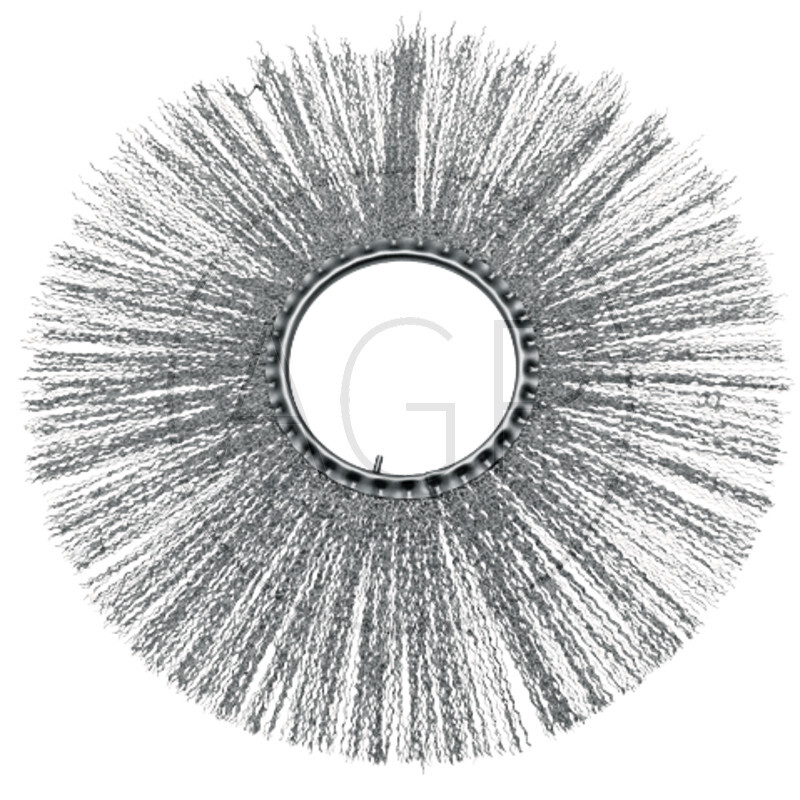 Kotoučový kartáč v provedení ocelového drátu o průměru kartáče 600 mm na typy WIMA a Wiedenmann s vnitřním přípojem 178 mm