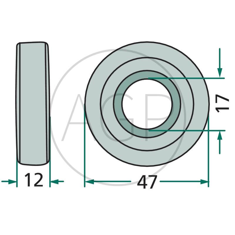 Kuličkové ložisko 361203 R pro shrnovače Krone Swadro a Niemeyer RS a Twin