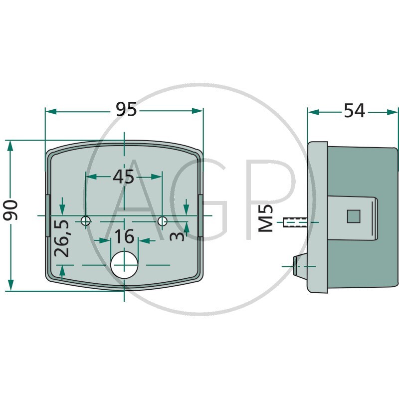Hella Zadní světlo levé pro Kubota