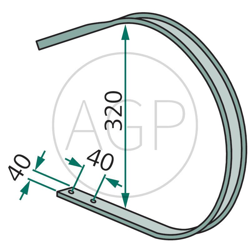 Stírací plech vhodný pro Deutz-Fahr, Vicon/PZ, na série MP, RF