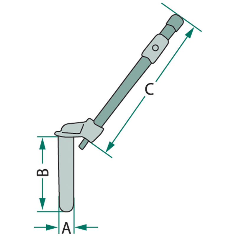 Závěsový kolík přímý přístup systém Deutz průměr 31 mm délka ramene 500 mm