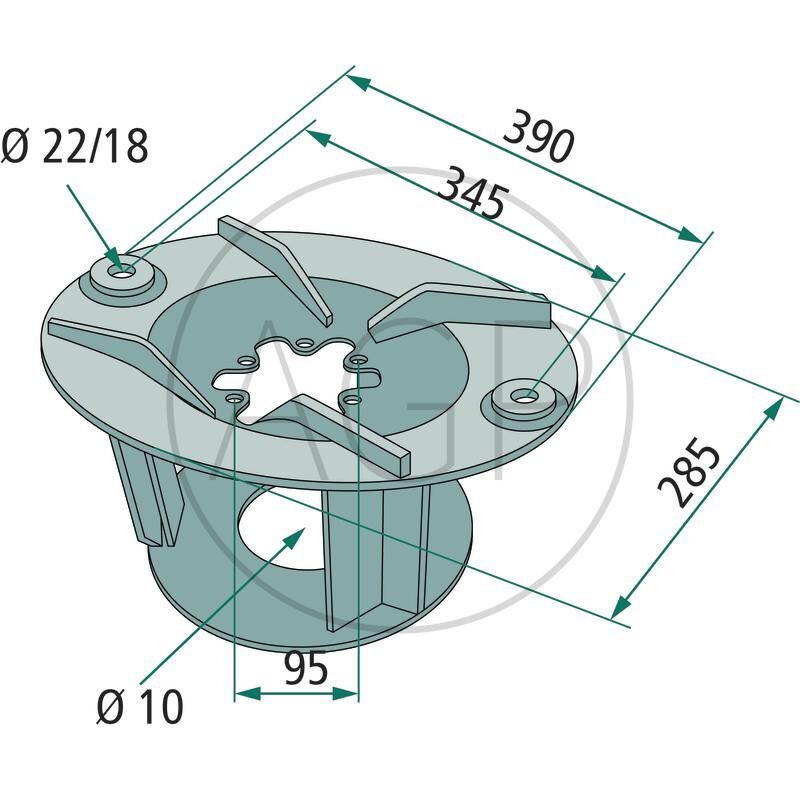 Žací buben s diskem pro Mörtl, na typy FT 250, FT 252, FT 290, FT 292, HT 130, HT 170, HT 210, HT 252, HT 292, HT 332