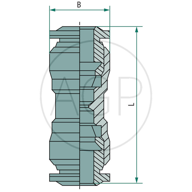 B-GVr-10-8-MSv Přímá spojka