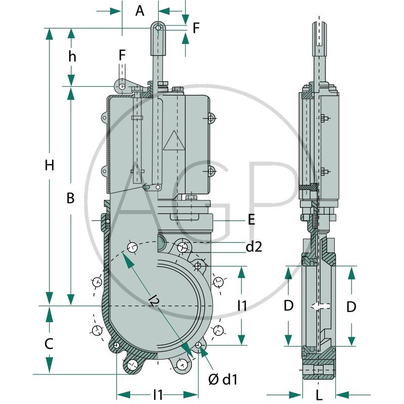 MZ šoupě 8 deskové pro fekální a komunální vozy a bioplynky typ 0100 (10E)