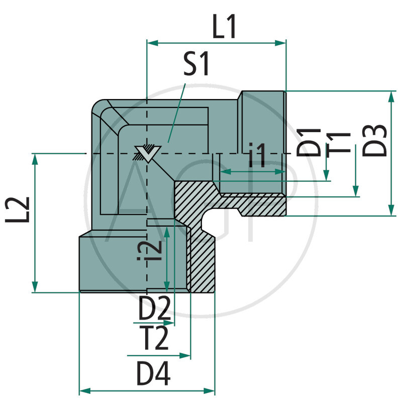 WA-BSPP-f 3/4 90° VA