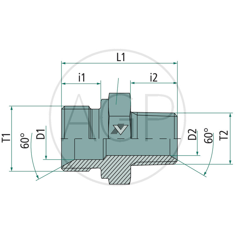 GA-AGR 1.1/4 - BSPT 1.1/4 VA