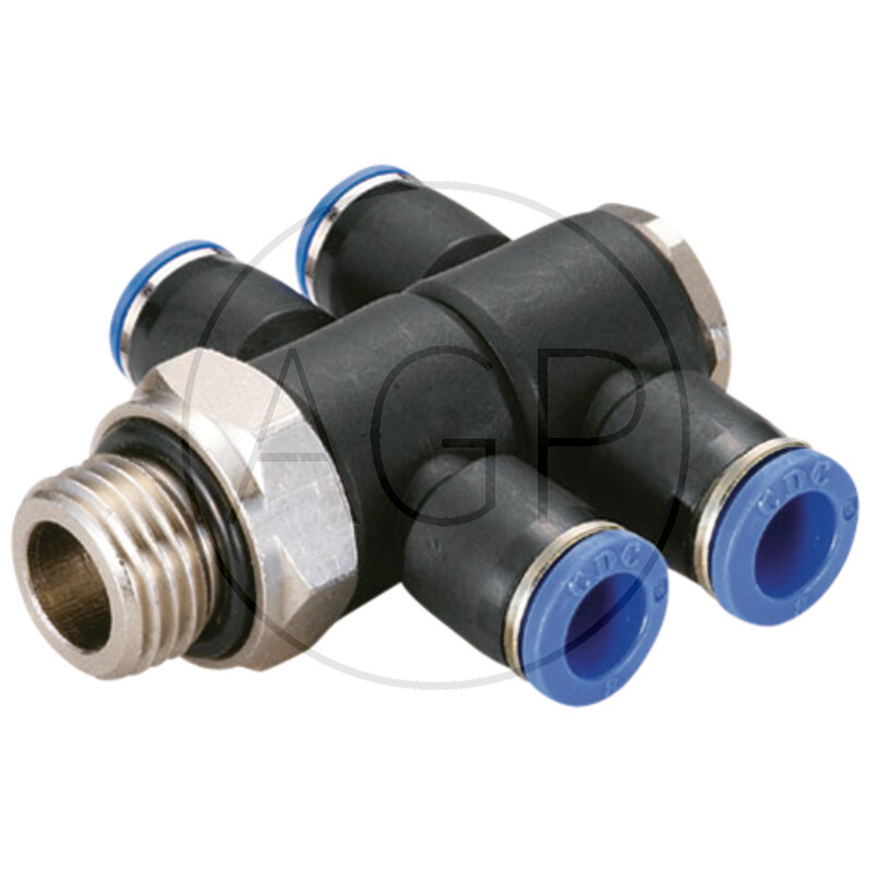 B-TVTEd2-10-1/4-KU T-rozdělovač-šroubení