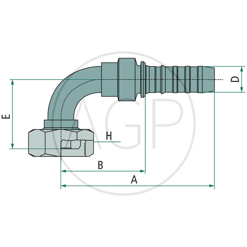PNB 16 DKF M30x 1,5 90°