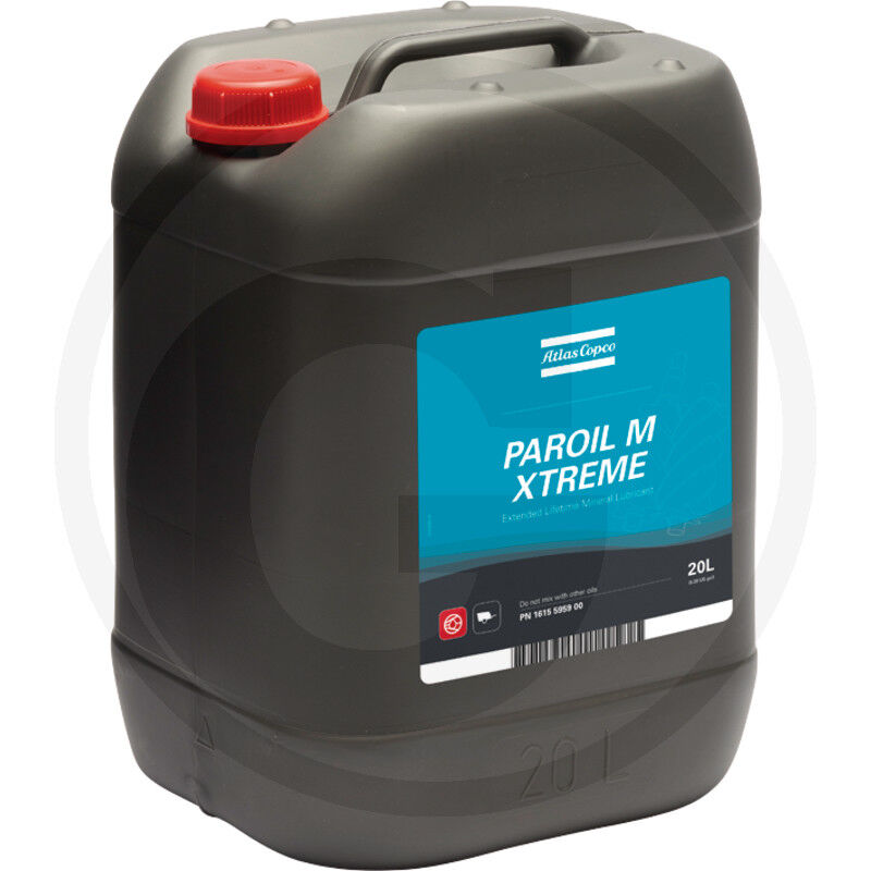 Minerální kompresorový olej Atlas Copco Paroil M Extrem 20l s delší životností