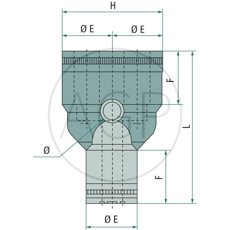 B-YV-2x6-6-KU Y-spojka