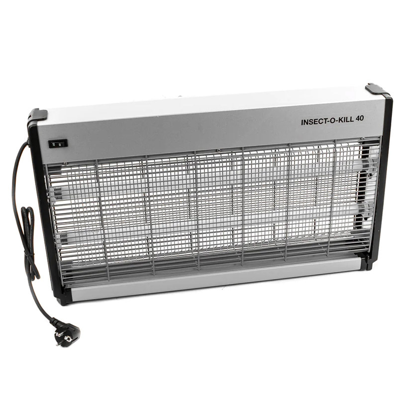 Elektrický lapač hmyzu 40 W s hliníkovým pouzdrem a UV lampami