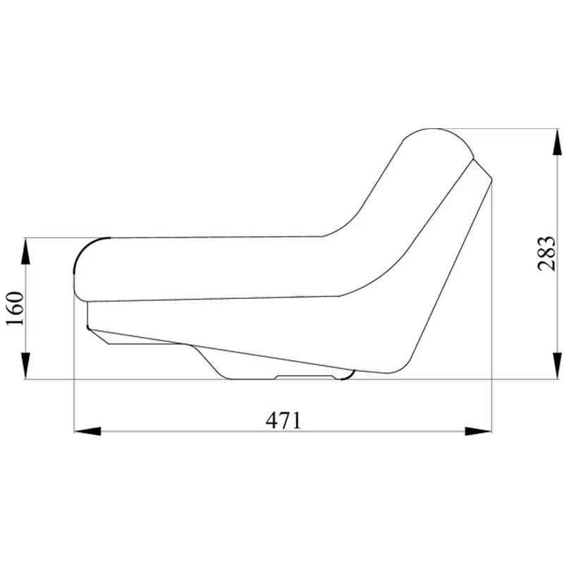 Sedačka pro zahradní sekací traktory Castel Garden, MTD, Partner, Yard-Man, Cub Cadet a další
