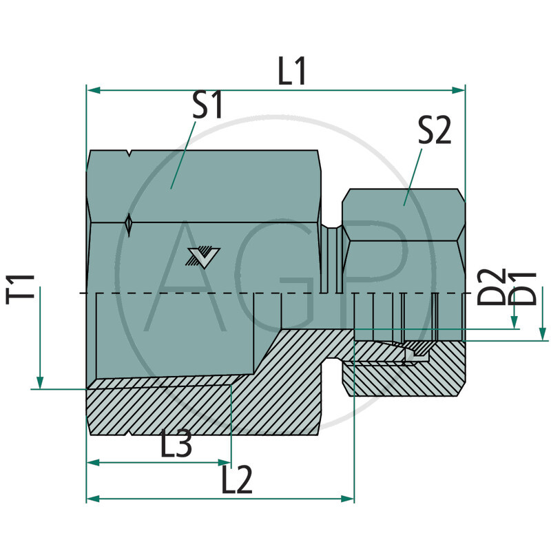 GAIV 8 L- 1/4 NPT VA