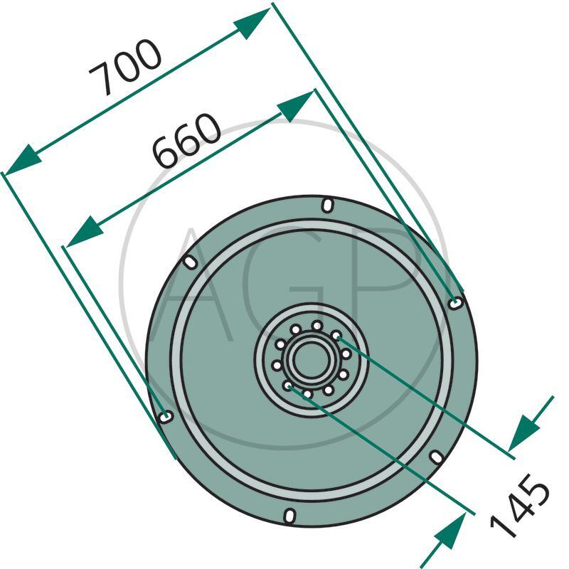 Podpěrný talíř pro Taarup, Vicon/PZ, Ø 700 mm