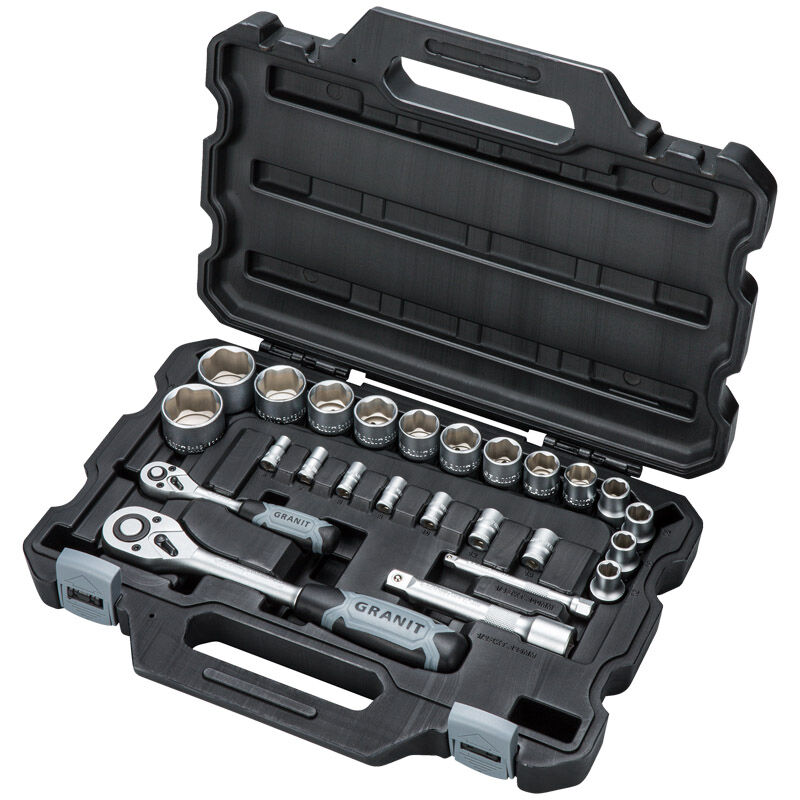 Sada nástrčných klíčů o velikosti 1/4 a 1/2 HeavyGrip Black Edition v sadě 25 ks dílů