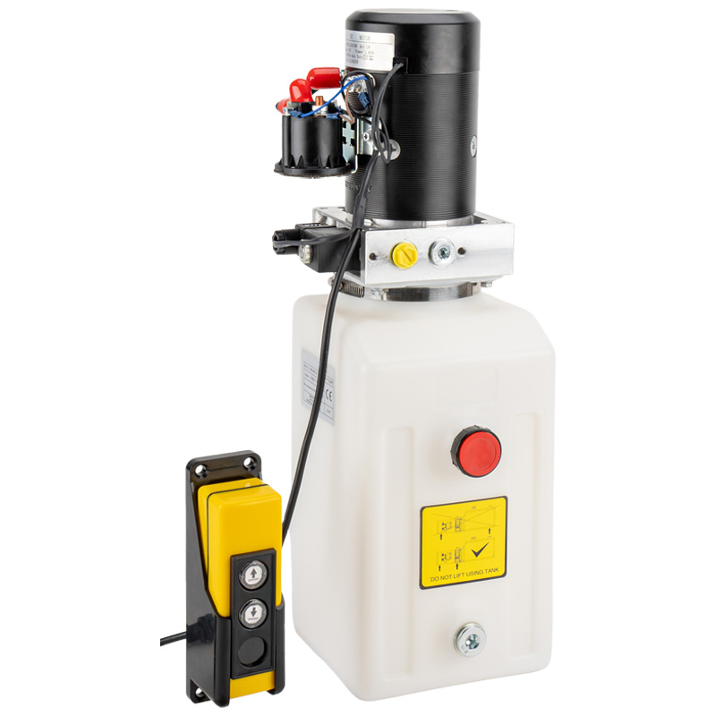Hydraulický agregát 12 V s ovládáním a nádrží 8 l o výkonu 1,6 kW