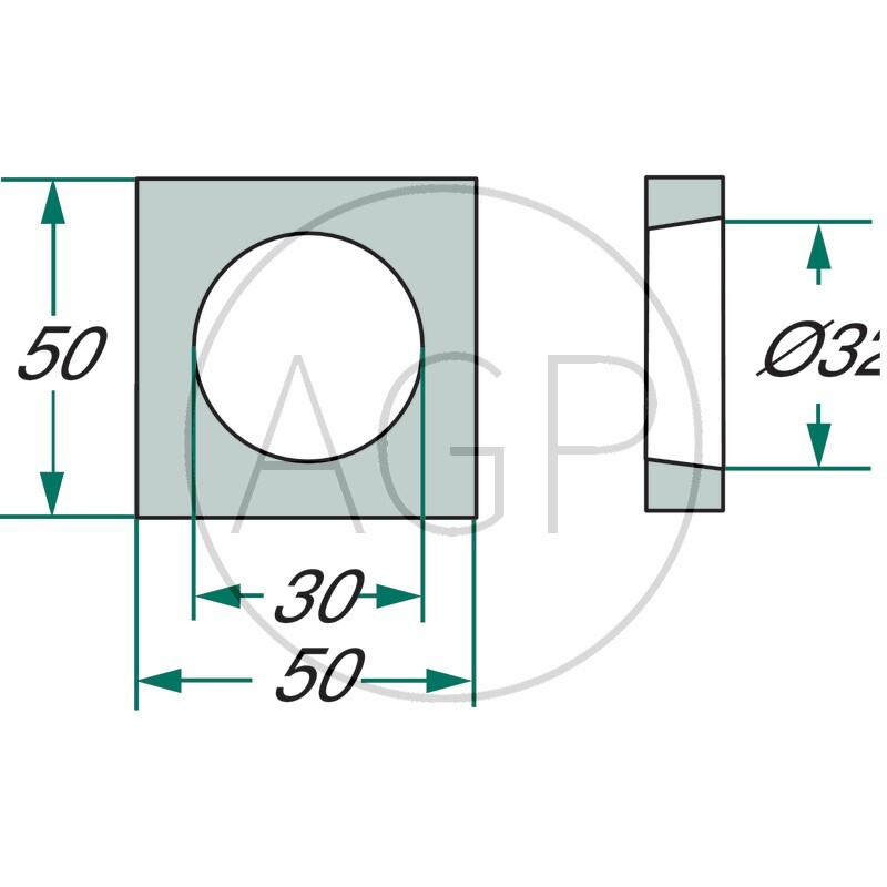 Navařovací deska na hroty rovná