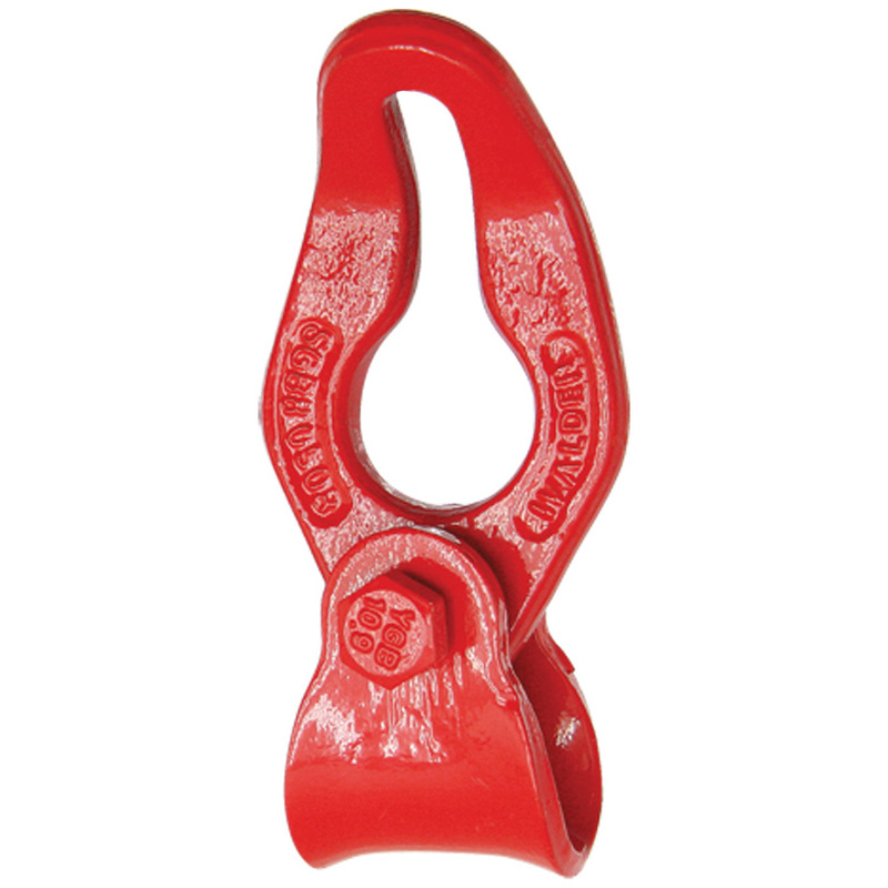 Kluzný třmen pevný pro řetěz do lesa 7+8 mm pro lana do 16 mm zahnutý 45°