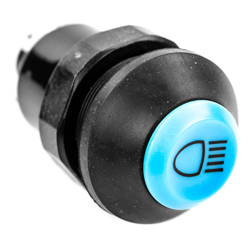 Spínací modré tlačítko pro dálkové světla pro zemědělské a stavební stroje