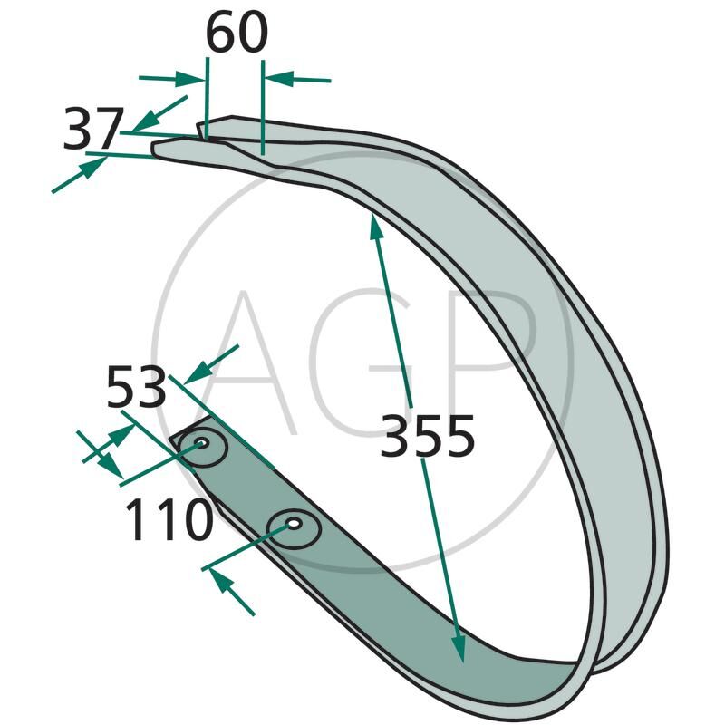 Stírací plech Krone, na typy KR 130 ,160, 8-16