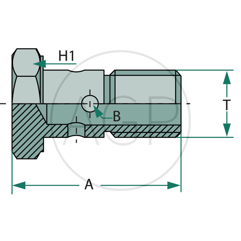 HSB 1/4 Dutý šroub