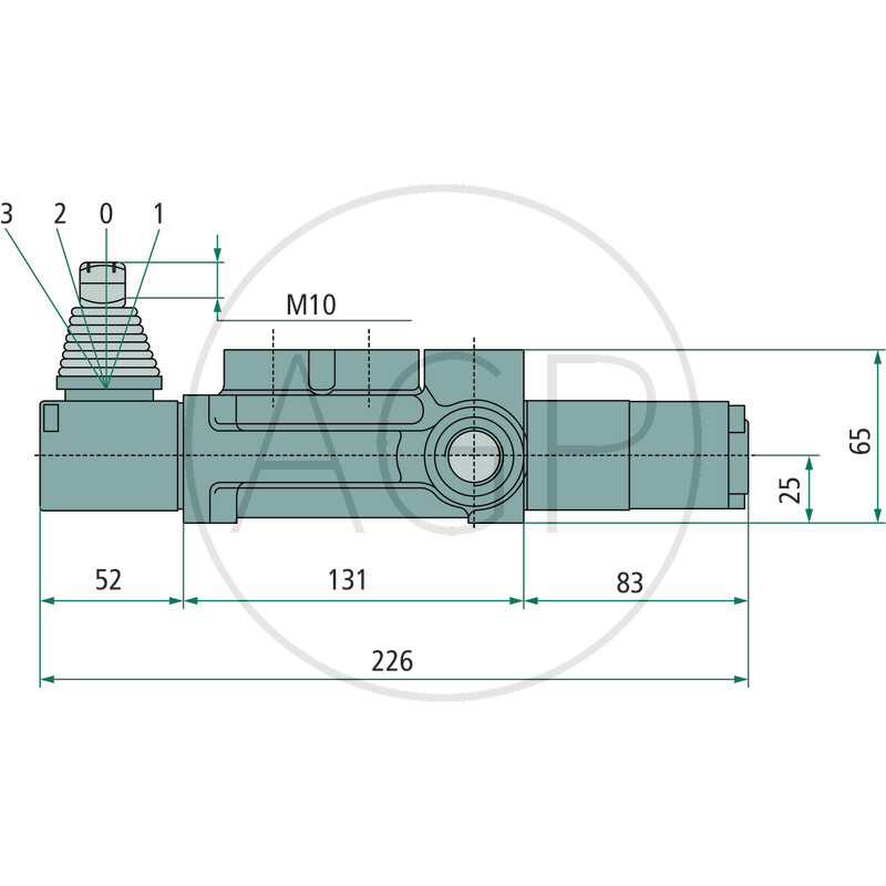 Monoventil BM 70/2 GU-(2x) MO-B1-T