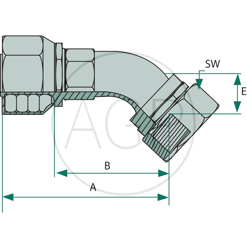 PNE 25 DKORF 1.3/16 45°
