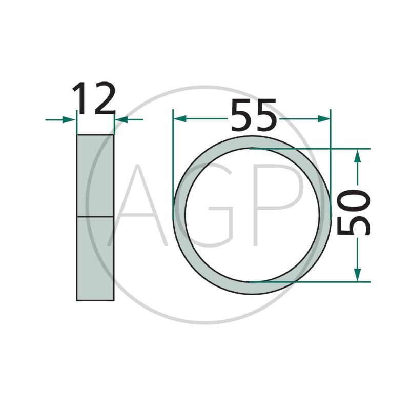Pouzdro ložiska pro Krone, na typy KW 4.60/4, 6.70/6, 8.50/8, 7.70 / 6x7 od stroje č. 388550, KW 5.50 / 4x7 od stroje č. 364400