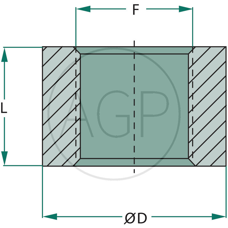 Vsuvka k navaření 1 - L25mm