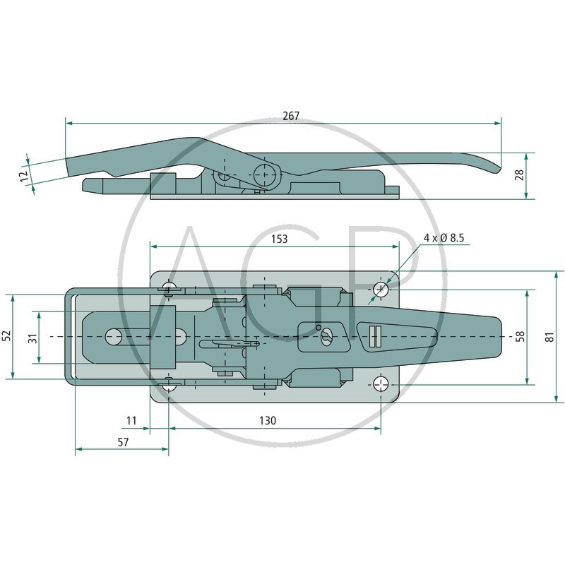 Karhák s protidržákem vhodný pro přívěs SARIS